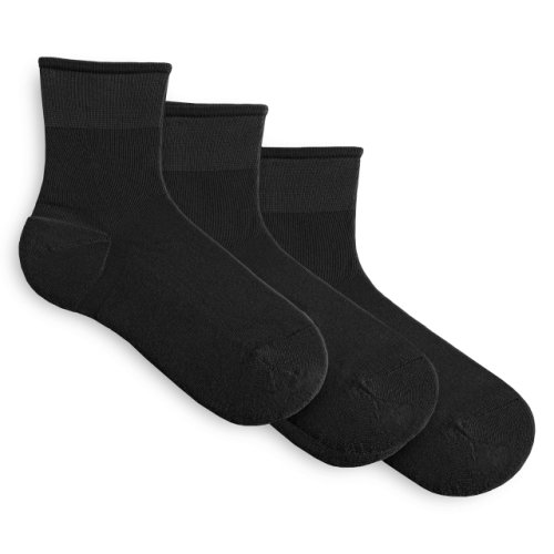 Imbracaminte femei hue sporty shortie sneaker sock 3 pair pack blackblackblack