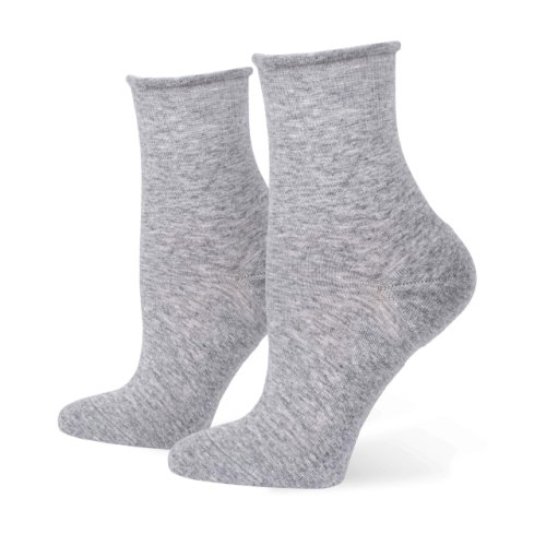 Imbracaminte femei hue sporty shortie sneaker sock 3 pair pack light charcoal heather