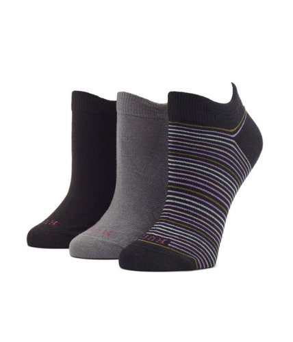 Imbracaminte femei hue the perfect sneaker lowcut 3-pack black stripe