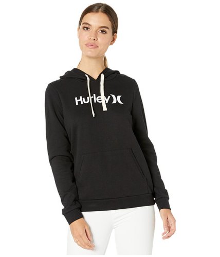Imbracaminte femei hurley one and only fleece pullover blackwhite