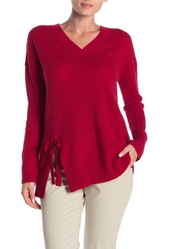 Imbracaminte femei in cashmere bow detail cashmere sweater crimson red