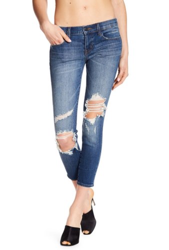 Imbracaminte femei j brand 9326 low rise crop skinny jeans decoy destruct