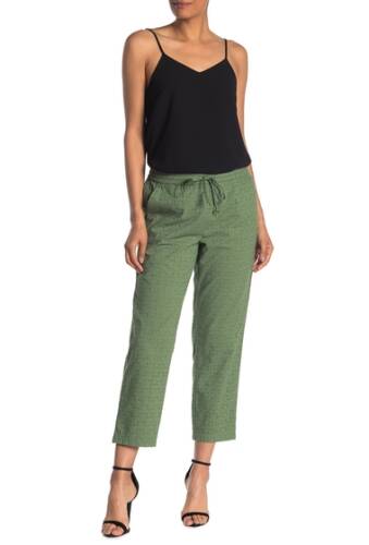 Imbracaminte femei j crew floral eyelet pull-on pants faded moss