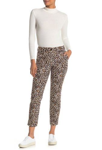 Imbracaminte femei j crew leopard print slim pants new snowcat