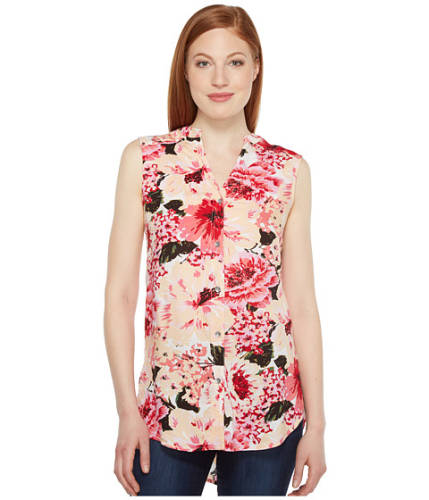 Imbracaminte femei jag jeans aspen sleeveless top in rayon print pink poppies