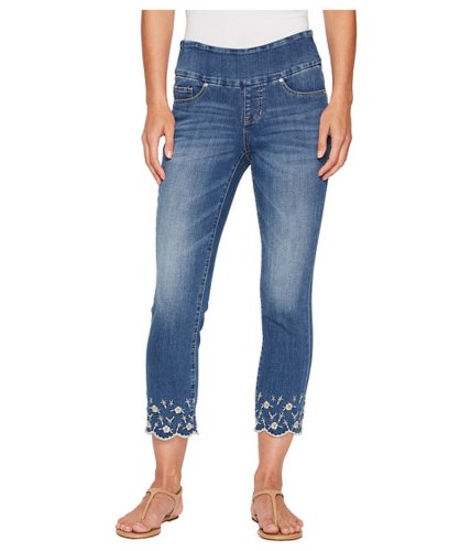 Imbracaminte femei jag jeans lewis straight pull-on ankle w embroidery in skydive skydive