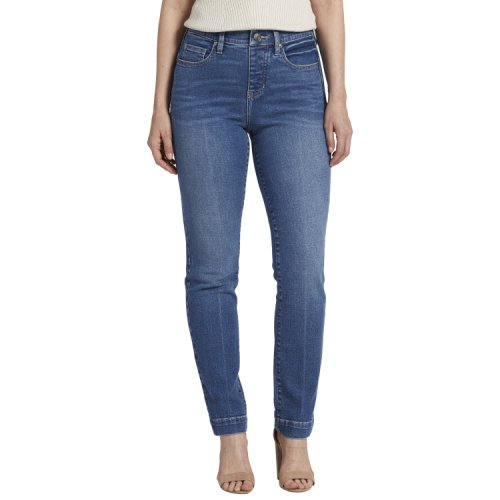 Imbracaminte femei jag jeans petite valentina high-rise straight leg pull-on jeans electric blue