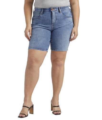 Imbracaminte femei jag jeans plus size cecilia mid-rise 8quot shorts marine blue