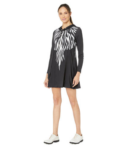 Imbracaminte femei jamie sadock sunsensereg 50 uvp zebra print long sleeve hooded dress jet
