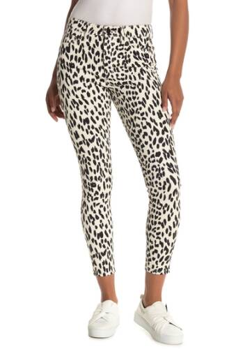 Imbracaminte femei joe\'s jeans the charlie leopard print high rise ankle jeans western cheetah -