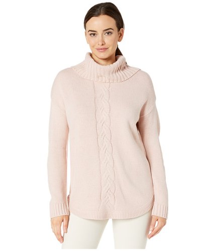 Imbracaminte femei jones new york long sleeve cable turtleneck sweater barely pink