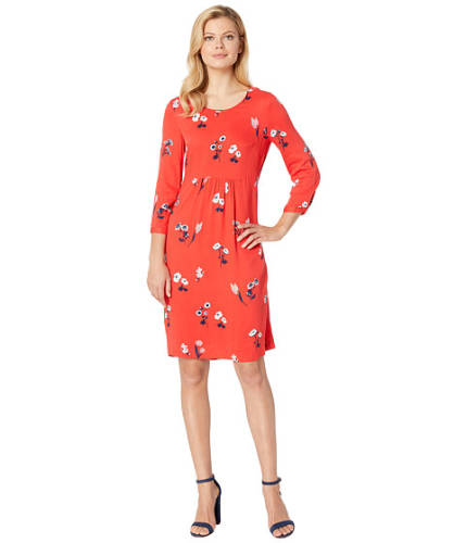 Imbracaminte femei joules alison - long sleeve woven dress red floral
