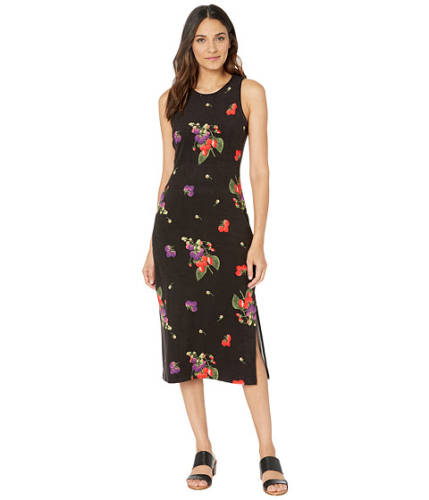Imbracaminte femei juicy couture berry juicy microterry tank midi dress pitch blackmixed berry