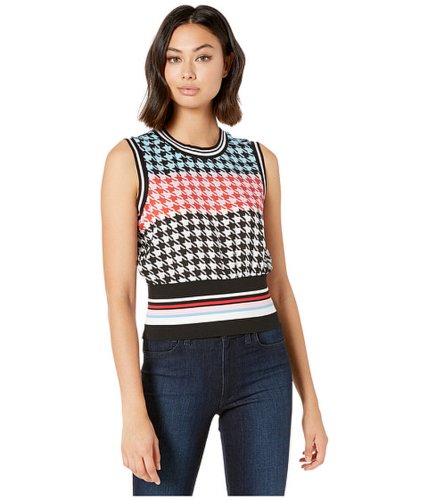 Imbracaminte femei juicy couture houndstooth sleeveless top bonfire houndstooth