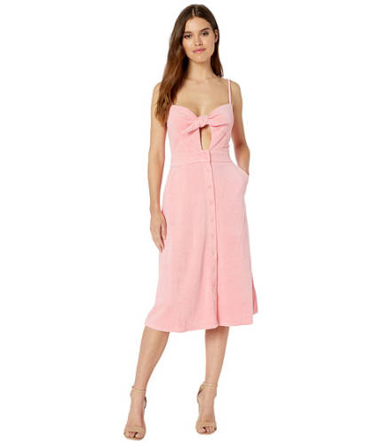 Imbracaminte femei juicy couture microterry tie front maxi dress sorbet pink