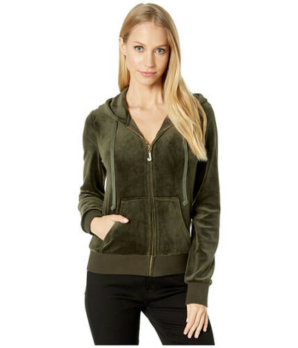 Imbracaminte femei juicy couture track luxe velour robertson jacket w charm pull lost labyrinth