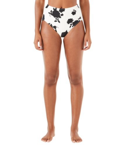 Imbracaminte femei kate spade new york bicolor high-waist bikini bottoms ivory