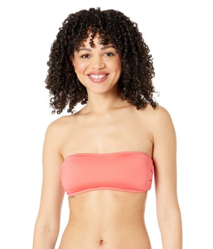 Imbracaminte femei kate spade new york heart buckle bandeau bikini top with removable soft cups and strap lychee