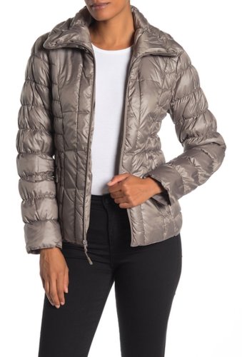 Imbracaminte femei kenneth cole new york quilted packable puffer jacket thistle