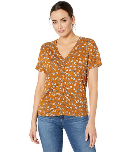 Imbracaminte femei kenneth cole new york ruched front top little flower honey