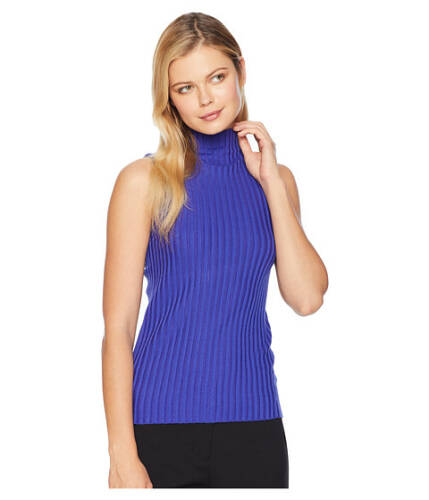 Imbracaminte femei kenneth cole solid mock sweater spectrum blue