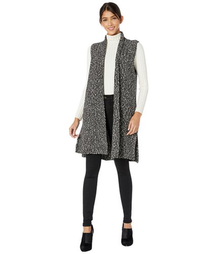 Imbracaminte femei kensie cotton tweed sweater vest ksnk5963 black combo
