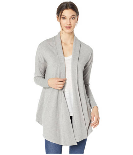 Imbracaminte femei kensie drapey fleece cardigan ksnk2292 heather grey