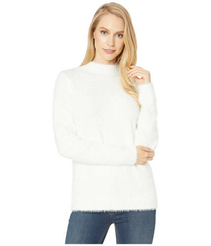 Imbracaminte femei kensie faux fur yarn mock neck sweater ks0k5965 ivory