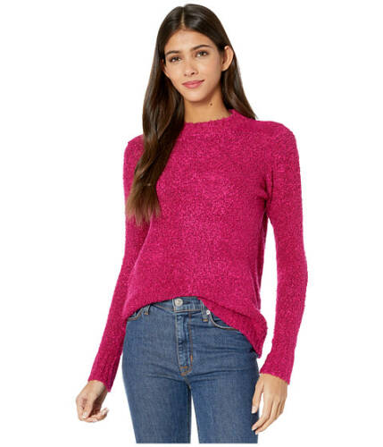Imbracaminte femei kensie fuzzy boucle sweater ksdk5953 raspberry