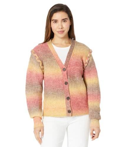 Imbracaminte femei kut from the kloth isla - braided button-down cardigan oatmealcoral