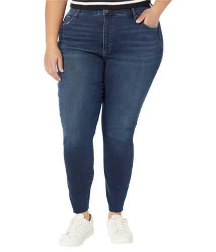 Imbracaminte femei kut from the kloth plus size donna high rise-fab ab-ankle skinny-raw hem in whimsical whimsical