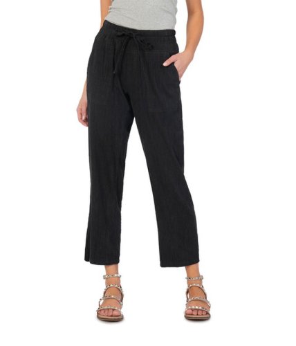 Imbracaminte femei kut from the kloth smocked drawcord pants black