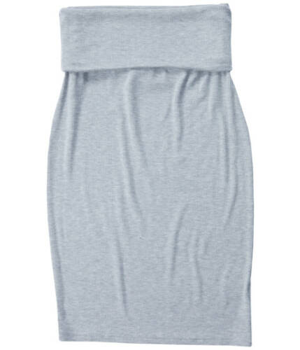 Imbracaminte femei lamade triny 2x1 modal stretch rib skirt heather grey