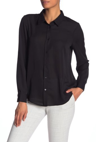 Imbracaminte femei laundry by shelli segal collared long sleeve blouse black
