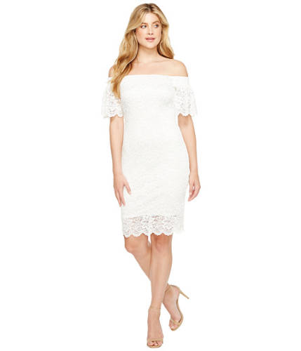 Imbracaminte femei laundry by shelli segal off the shoulder lace dress marshmallow