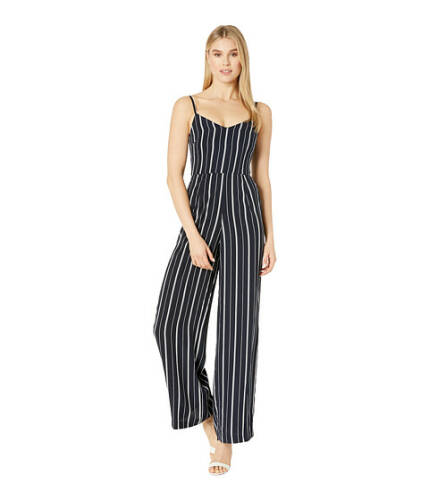 Imbracaminte femei laundry by shelli segal striped jumpsuit navyivory