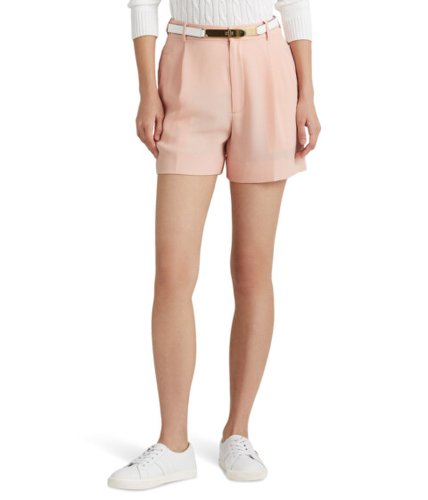 Imbracaminte femei lauren ralph lauren pleated georgette shorts pale pink