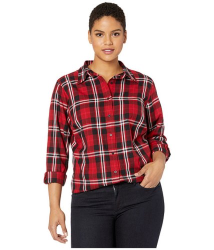 Imbracaminte femei lauren ralph lauren plus size collared cotton shirt redpolo black