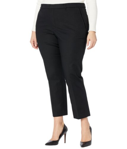 Imbracaminte femei lauren ralph lauren plus size stretch cotton blend pants polo black