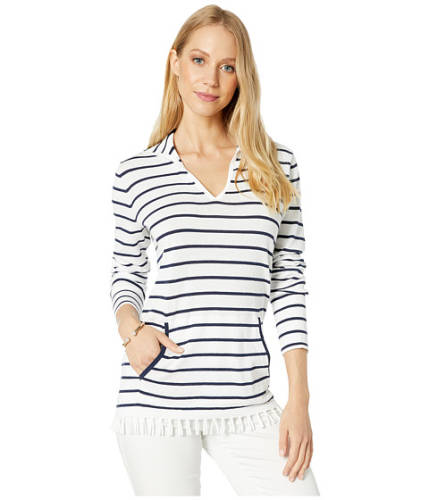 Imbracaminte femei lilly pulitzer crestwood sweater resort white maritime stripe