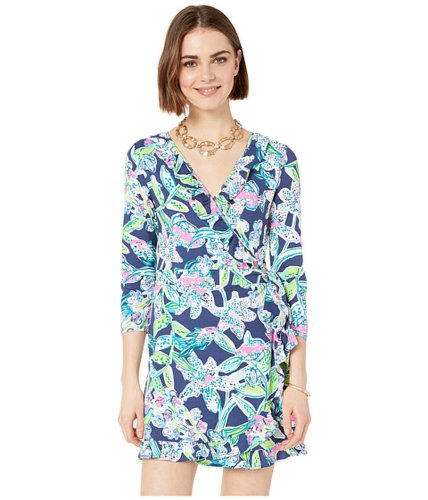 Imbracaminte femei lilly pulitzer jessalynne romper bright navy sway this way