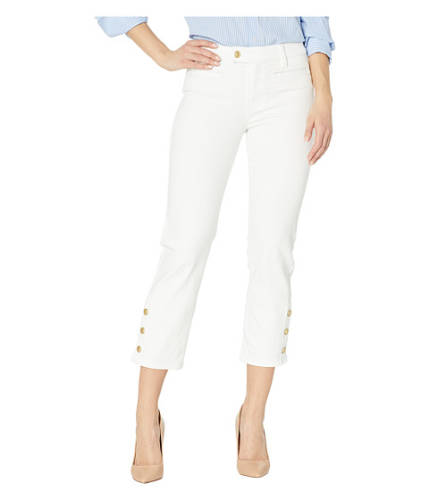 Imbracaminte femei liverpool abby crop skinny button placket hem jeans in bright white bright white