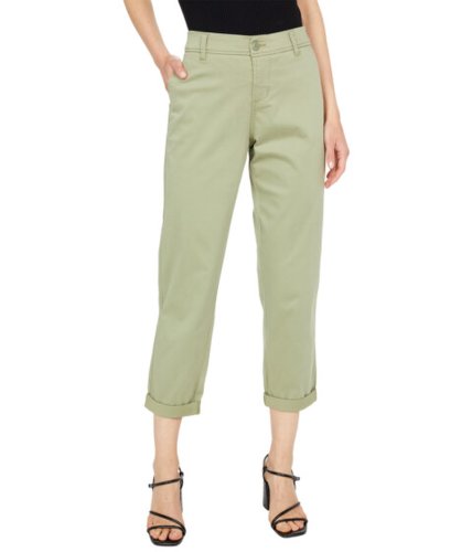 Imbracaminte femei liverpool buddy trouser pants with rolled cuff in oil green oil green
