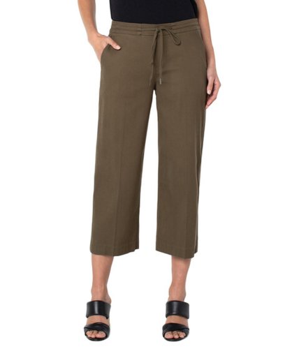 Imbracaminte femei liverpool kelsey culottes w tie front waist band olive grove