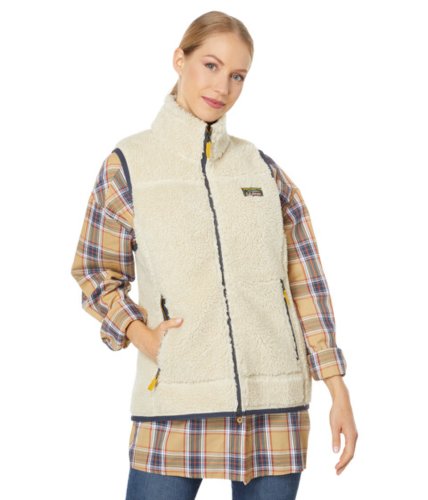 Imbracaminte femei llbean mountain pile fleece vest natural