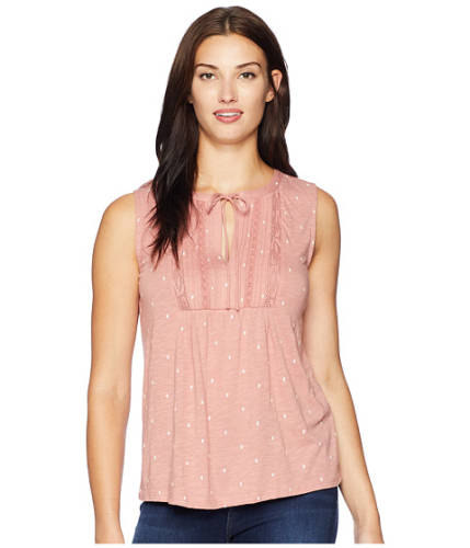 Imbracaminte femei lucky brand sleeveless lace mix top old rose