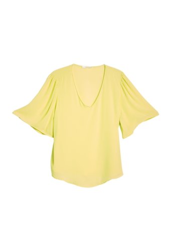 Imbracaminte femei lush dolman sleeve v-neck blouse plus size daiquiri g