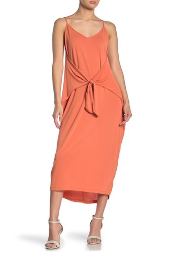 Imbracaminte femei lush tie front knit dress apricot