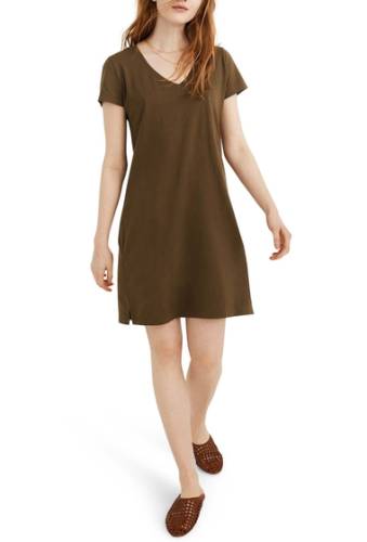 Imbracaminte femei madewell northside v-neck t-shirt dress regular plus size kale