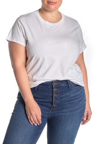 Imbracaminte femei madewell vintage short sleeve crew neck t-shirt regular plus size white